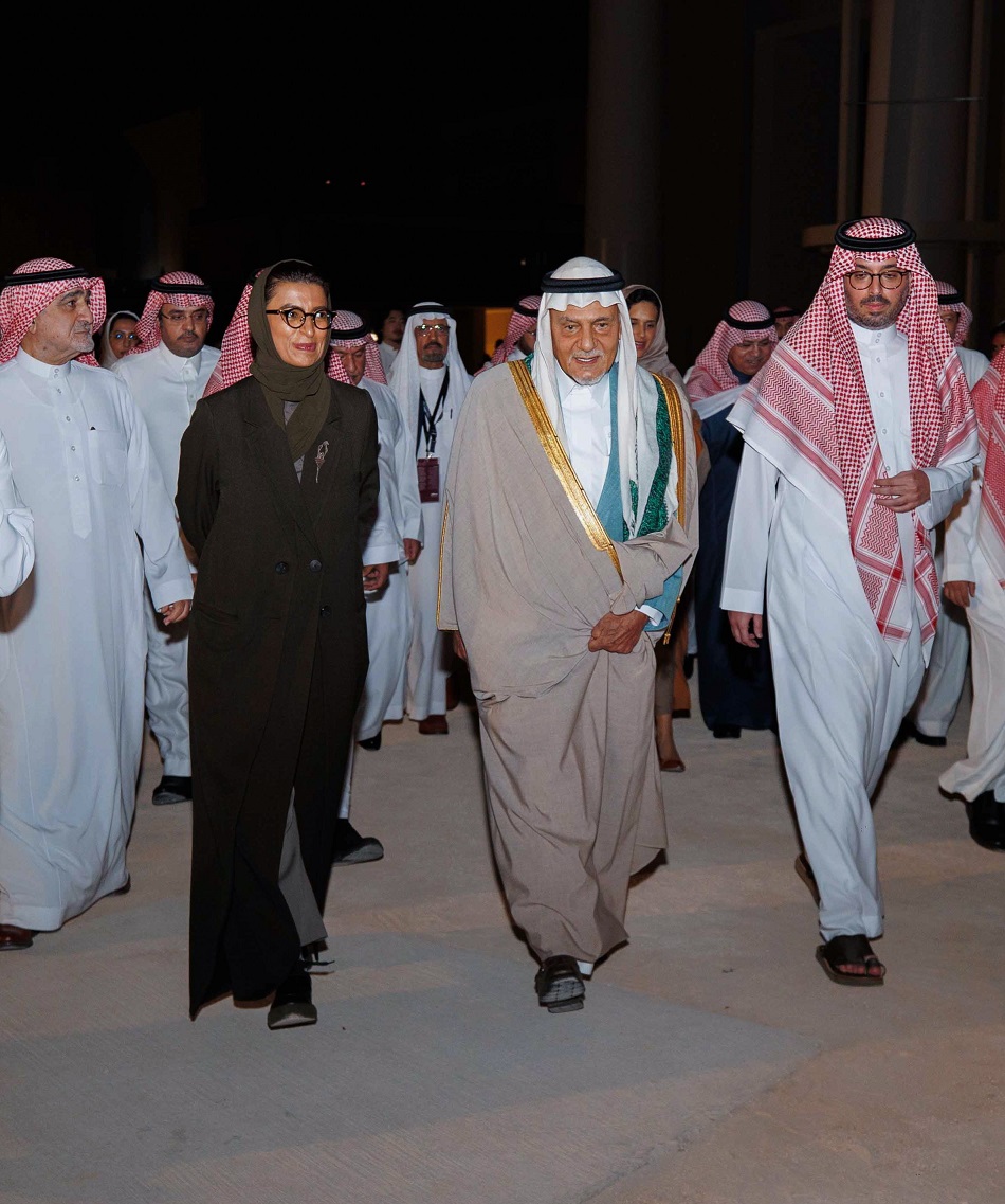 Noura Al Kaabi attends the inauguration of the Biennale of Islamic Arts Awwal Bait in Saudi Arabia